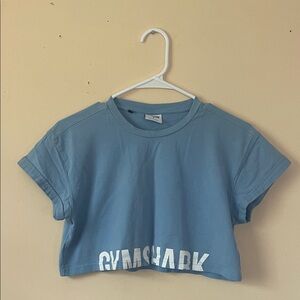 Gym shark crop top